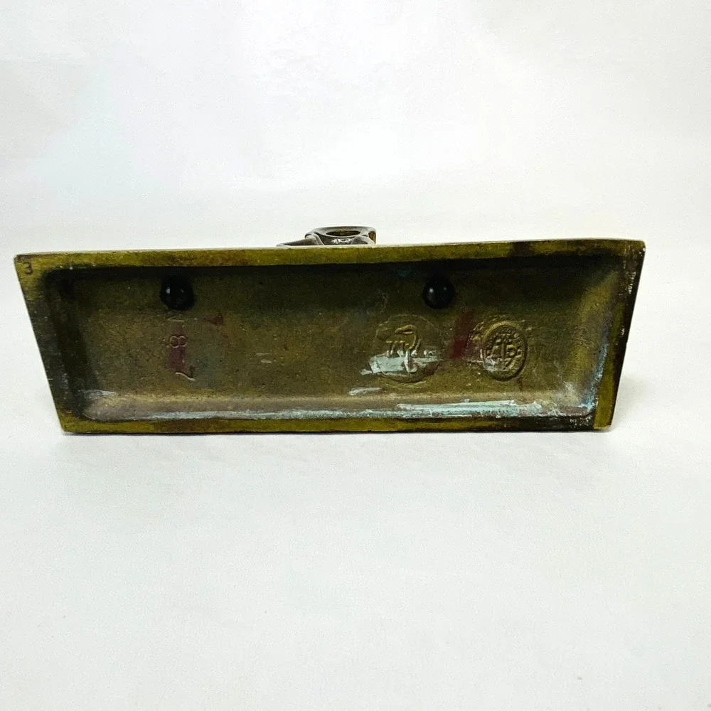 VTG Virginia Metalcrafters Hessian Soldier Heavy Brass Doorstop Williamsburg VMC